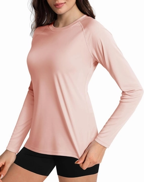 Boladeci Women's Sun Shirts UPF 50  UV Protection Rash Guard Long Sleeve Swim Shirts Quick Dry Lightweight Workout Tops