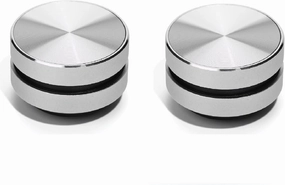 Bone Conduction Speaker, True Wireless Speakers Mini Portable Stereo Sound Creative Speaker Compatible with iPhone, iPad, Samsung, Tablets and More Box, (2pcs Silver)