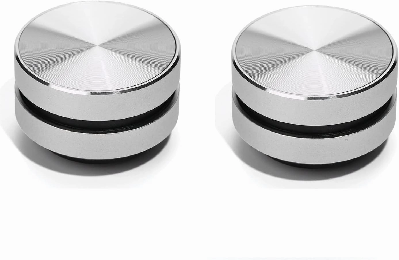 Bone Conduction Speaker, True Wireless Speakers Mini Portable Stereo Sound Creative Speaker Compatible with iPhone, iPad, Samsung, Tablets and More Box, (2pcs Silver)