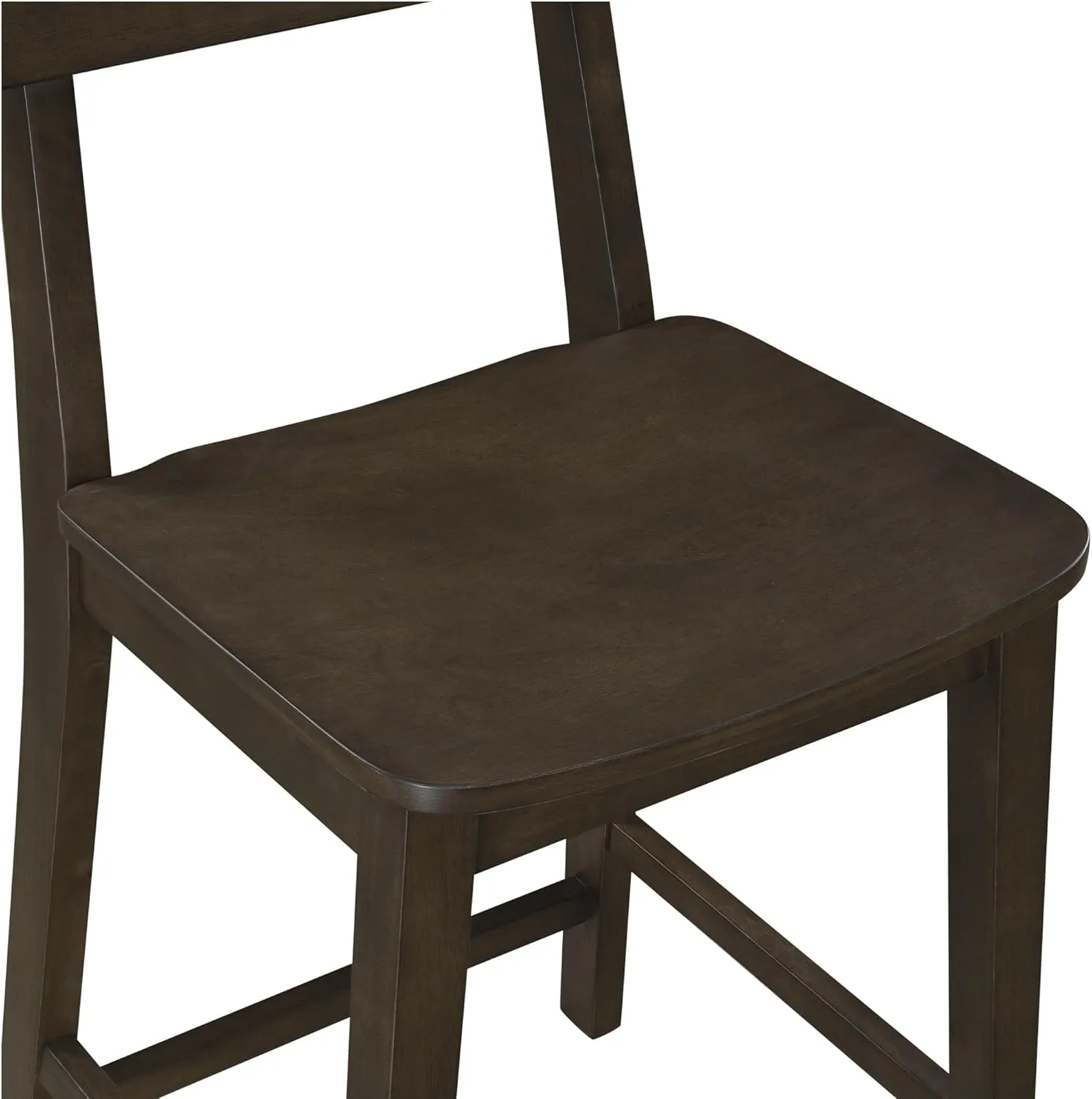 Boraam Torino Counter Height Wood Kitchen Bar Stool - Carbonite Finish