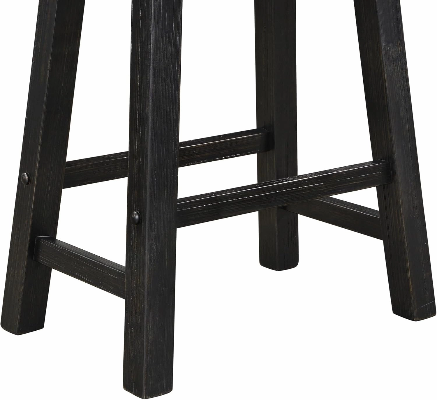 Boraam Sonoma Backless Saddle Kitchen Counter Stool - Black Charcoal