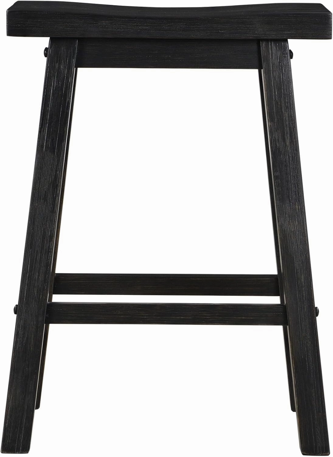 Boraam Sonoma Backless Saddle Kitchen Counter Stool - Black Charcoal