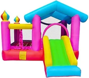 Bouncy Castle, Children's Inflatable Castle Trampoline Inflatable Trampoline Children's Indoor Castle Trampoline Toy