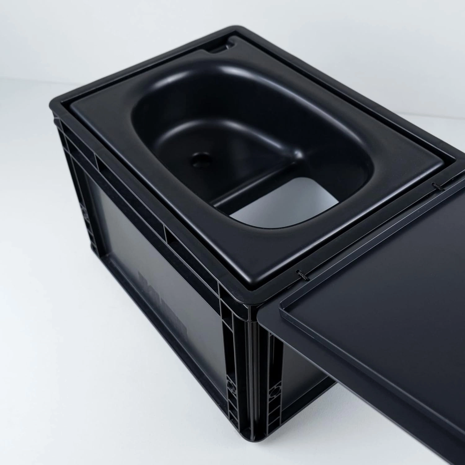 BOXIO Toilet - Portable Toilet, Camping Toilet, composting Toilet for car Camping, Boat or Camping. Mini Camping Toilet: 14,7" x 11,8" x 11,0" Made in Germany.