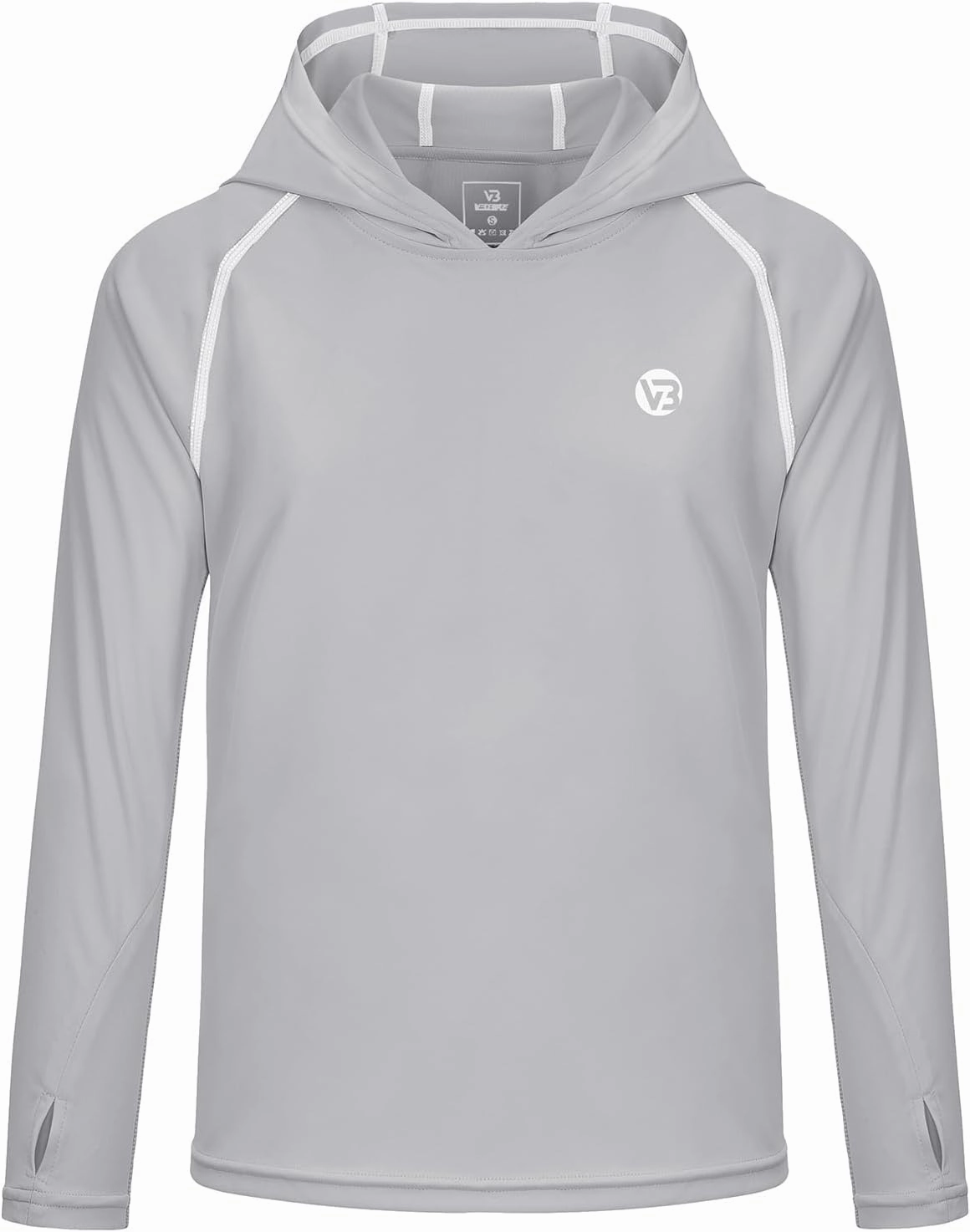 Boys Girls Hooded Sun Shirts UPF50  Long Sleeve Hoodies Quick Dry Rash Guard Swim Shirts Fishing Hiking Thumb Holes