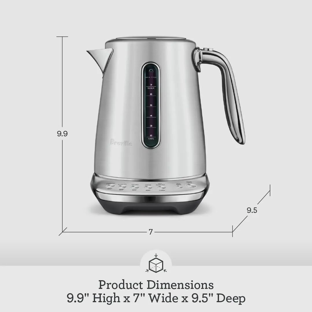 Breville BKE845DBL Smart Kettle Luxe Water Heater, 7 Cup, Damson Blue