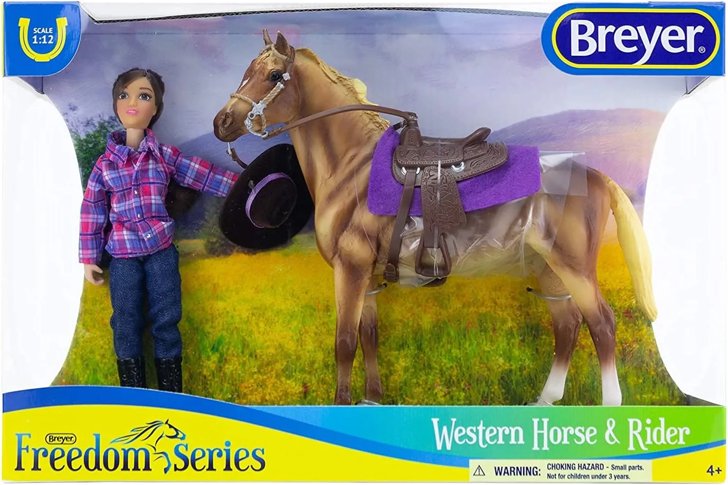 Breyer Freedom Series (Classics) Western Horse & Rider Doll Set | (1:12 Scale) | Model #61116,Multicolor
