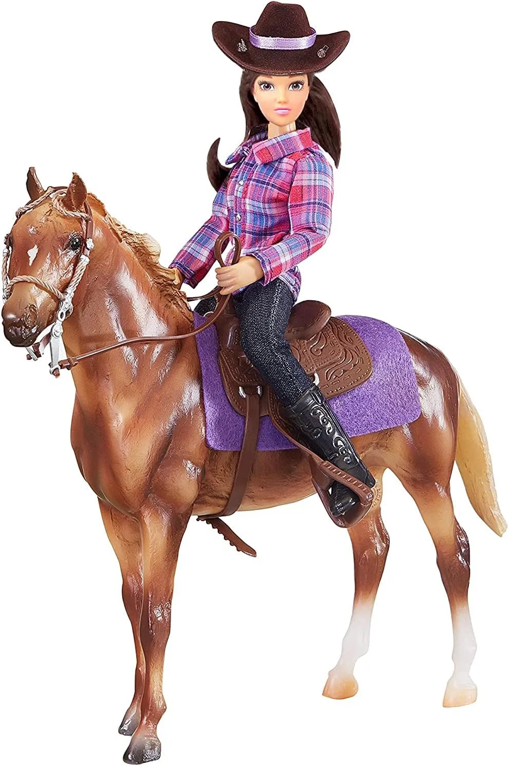 Breyer Freedom Series (Classics) Western Horse & Rider Doll Set | (1:12 Scale) | Model #61116,Multicolor