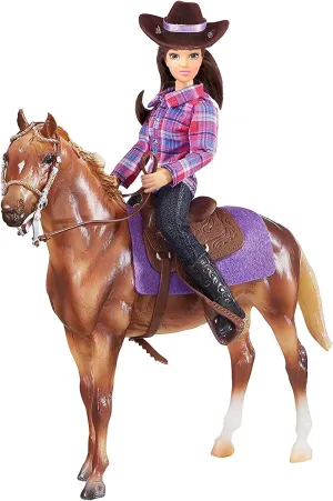 Breyer Freedom Series (Classics) Western Horse & Rider Doll Set | (1:12 Scale) | Model #61116,Multicolor