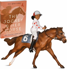 Breyer Horses Freedom Series Cheryl White Horse and Book Set | Breyer Horse and Book Series | Horse Toy Model | 1:12 Scale Freedom Series Horse Figurine | Model #6236