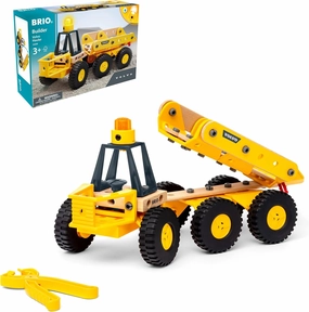 BRIO Builder - 34599 Volvo Hauler | Educational Construction Toy for Kids Age 3 Years Up