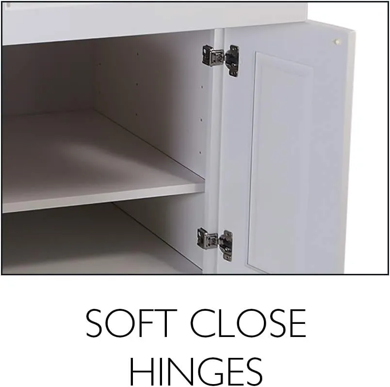 Brookings Shaker Unassembled Wall Kitchen Cabinet W3324, 33 W x 12 D x 24 H, Painted White with Sherwin Williams®, Solid Wood – Design House, 561605