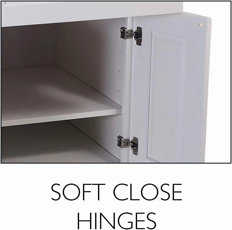 Brookings Shaker Unassembled Pantry Kitchen Cabinet UC1884, 18 W x 24 D x 84 H, Painted White with Sherwin Williams, Solid Wood – Design House, 561787