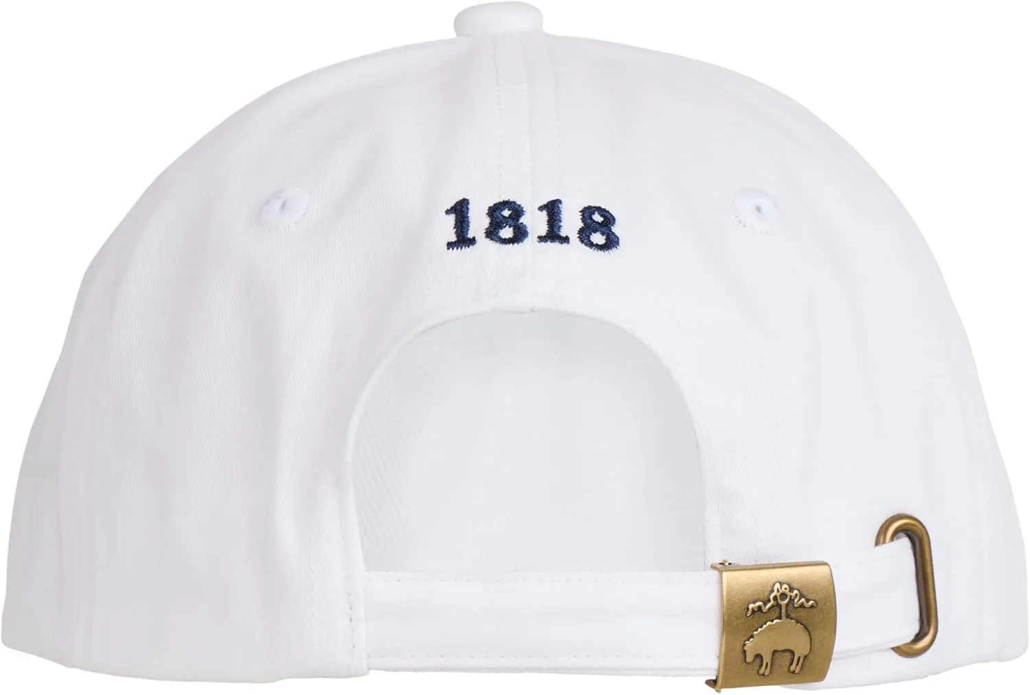 Brooks Brothers Men’s Classic 100% Cotton Twill Baseball Cap - Woven Logo One-Size Adjustable Hat, Navy Classic