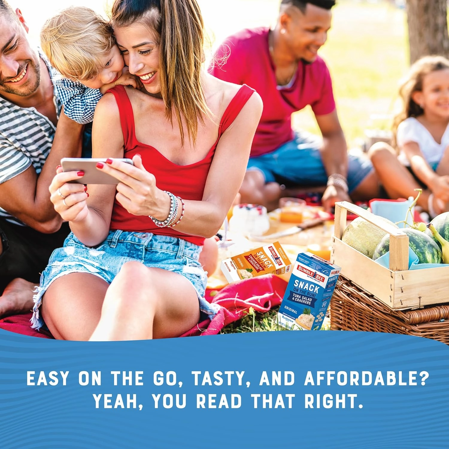 Bumble Bee Snack on the Run Classic Favorites Bulk Bundle (24 Total Kits) - Original Tuna Salad and Classic Chicken Salad with Crackers - Ready to Eat Protein Snacks