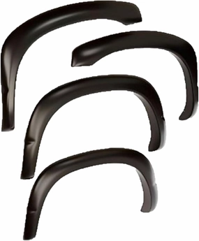 Bushwacker OE Style Factory Front & Rear Fender Flares | 4-Piece Set, Black, Smooth Finish | 30912-02 | Fits 2008-2015 Toyota Sequoia w/ Factory Mudflaps