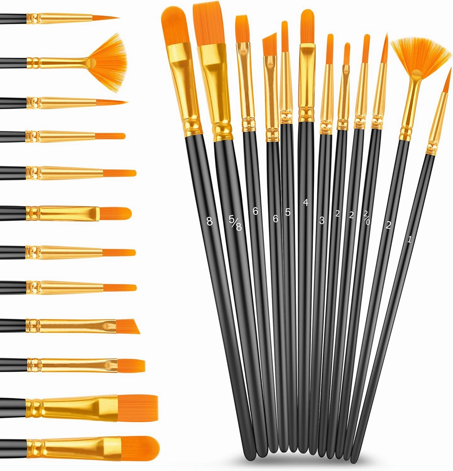 Caliart 24 Colors Acrylic Paint Set with 12 Brushes, Easter Basket Stuffers for Teens, Art Craft Paints Gifts Trendy Stuff for Artists Kids Teen, Canvas Ceramic Rock Eggs Painting Kit Art Supplies