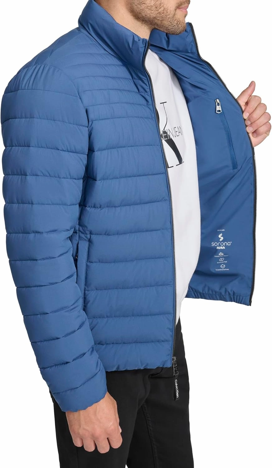 Calvin Klein Men's Full Zip Down Puffer Coat