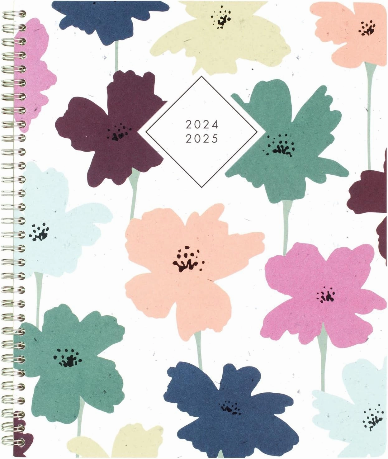 Cambridge Planner 2024-2025 Academic, Weekly & Monthly, 8-1/2" x 11", Large, Recycled, Greenpath, Floral (GP46-905A)