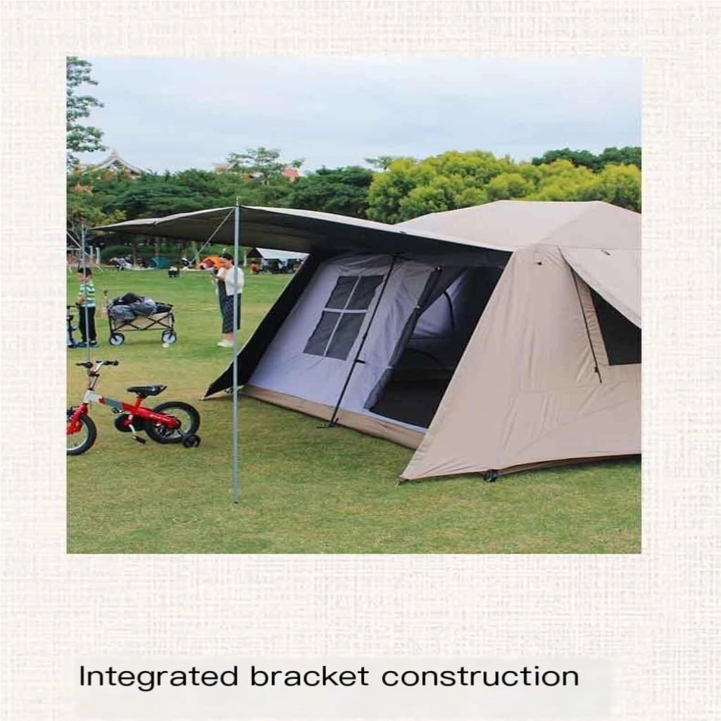 Camping Tent Tent Outdoor Sun Protection and Rainproof Tent Two Rooms and One Living Room Spring-Loaded Automatic Tent Waterproof Tent