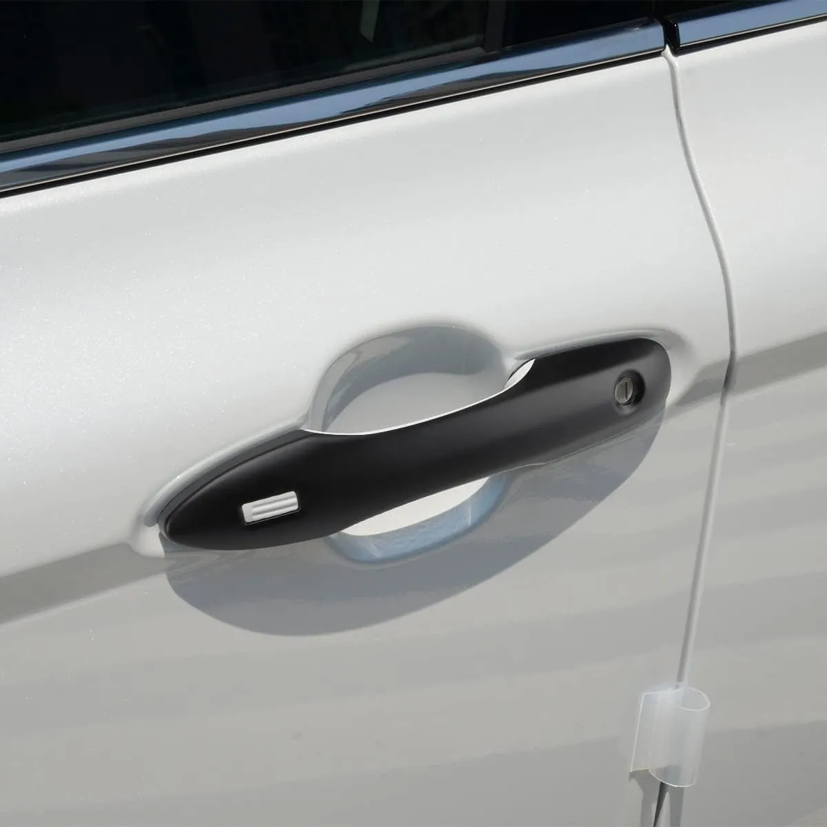 Car Door Handle Cover Protector Compatible for 2018-2023 2024 2025 Toyota Camry Accessories Compatible for Toyota Corolla Venza 2025 2024 2023 2022-2020 (with 2 Smart Key Holes, Matte Black)