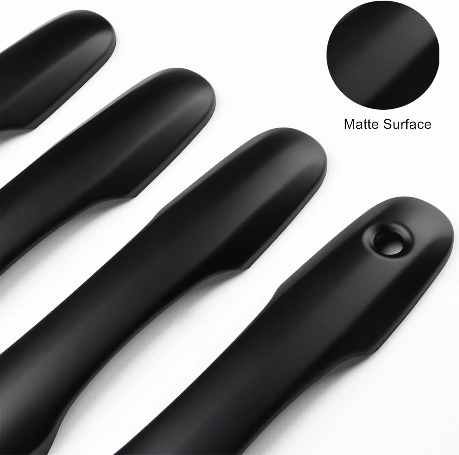 Car Door Handle Cover Protector Compatible for 2018-2023 2024 2025 Toyota Camry Accessories Compatible for Toyota Corolla Venza 2025 2024 2023 2022-2020 (with 2 Smart Key Holes, Matte Black)