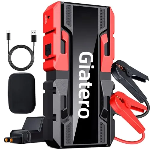 Car Jump Starter, 12V Battery Jumper Starter Portable Jump Box