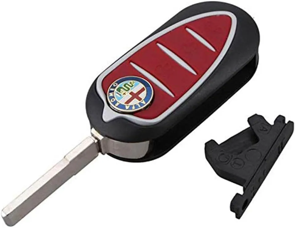 Car Key Case for Alfa Romeo Mito Giulietta GTO 159, Creative Key Case Cover, PU Leather Large-Capacity Car Key Protective Bag