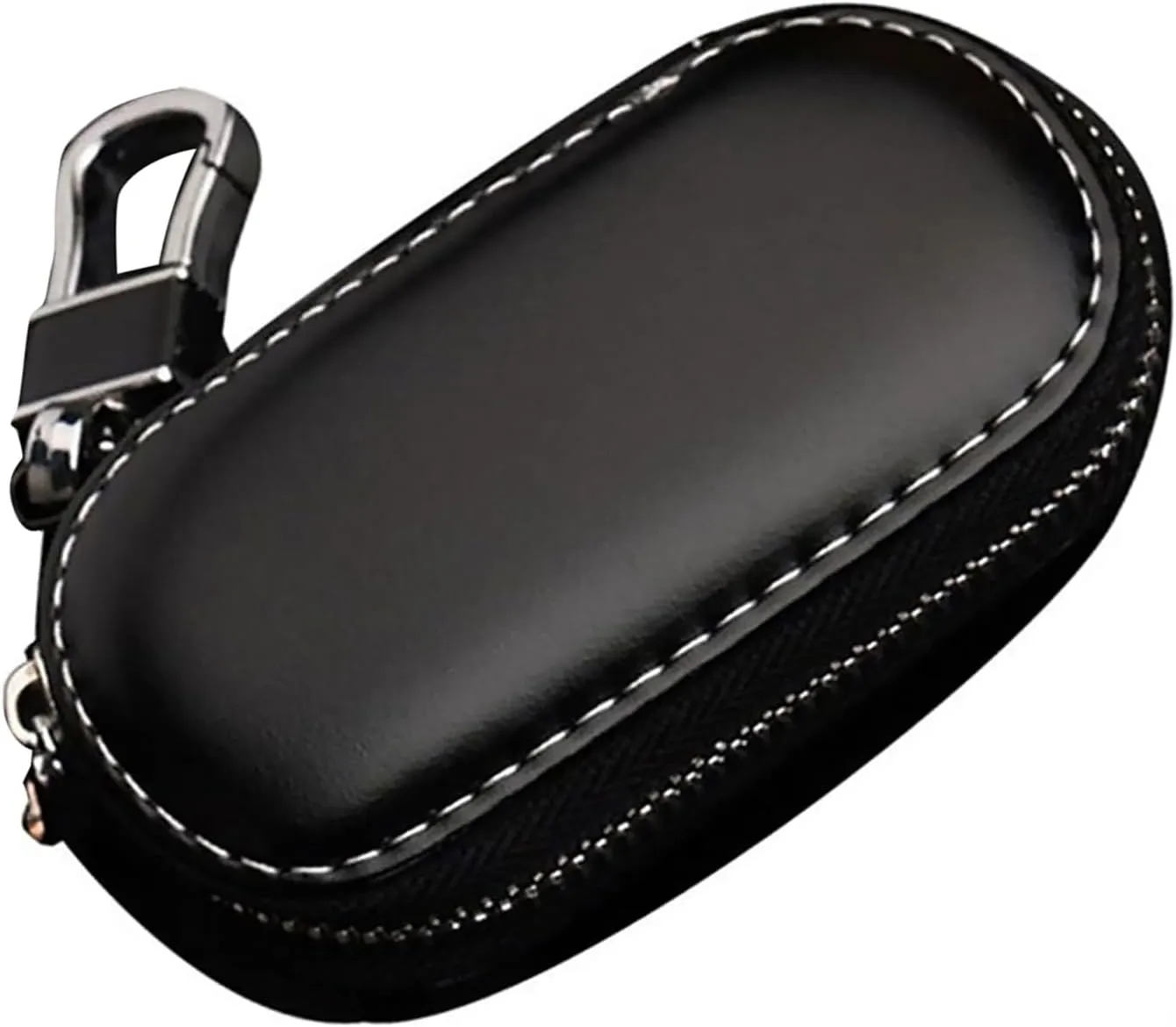 Car Key Holder Leather Car Key Pounch Vehicle Key Case Bag Remote Fob Smart Key Protector 9.5 * 5 * 3.5 cm