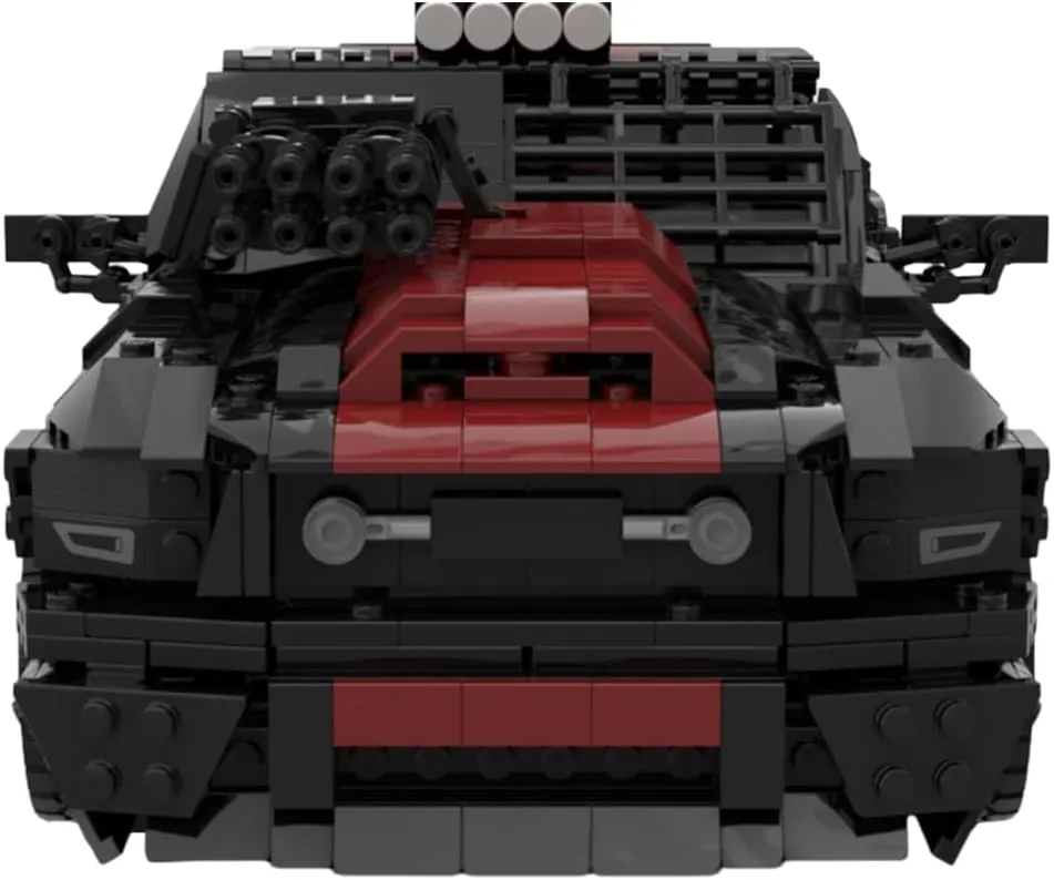 Car Model Building Blocks Set, Movie Scene Car Tech Model DIY Assembly Model, MOC Collectible Racing Vehicle Toy for Teen Adult (1552PCS)