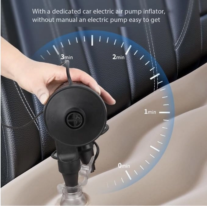 Car Air Mattress Back Seat for Kia Soul,Double Side Flocking Car Bed Portable Air Mattress Car Sleeping Mattress Car Accessories Cars Camping Bed,Grey