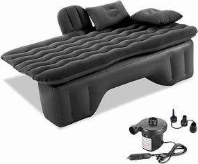 Car Air Mattress Back Seat for Mercedes-Benz GLE 350,Double Side Flocking Car Bed Portable Air Mattress Car Sleeping Mattress Car Accessories Cars Camping Bed,Black