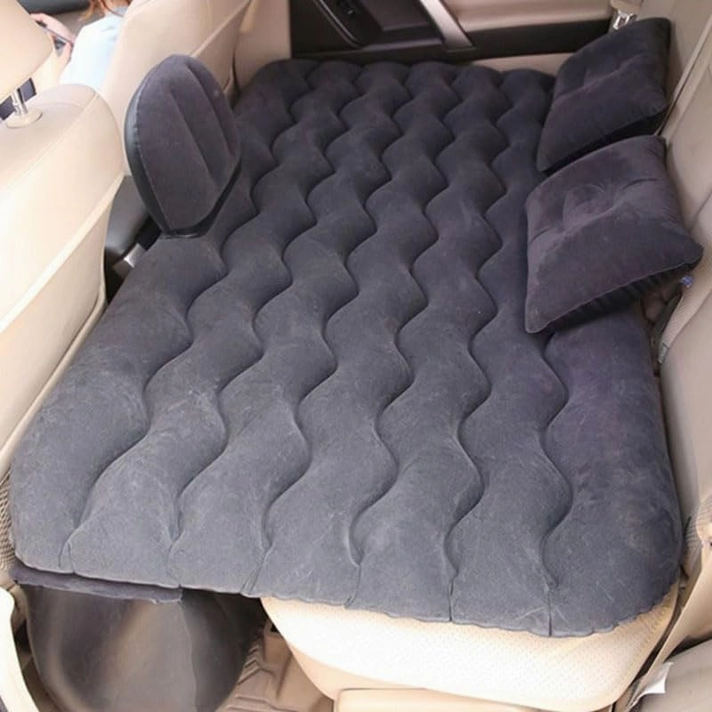 Car Air Mattress for Dodge Journey, Inflatable Back Seat Sleeping Pad with Pump & 2 Pillows, Folding Portable Camping Bed for Travel& Road Trips,Black