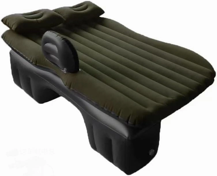 Car Air Mattress for Dodge Journey, Inflatable Back Seat Sleeping Pad with Pump & 2 Pillows, Folding Portable Camping Bed for Travel& Road Trips,Black