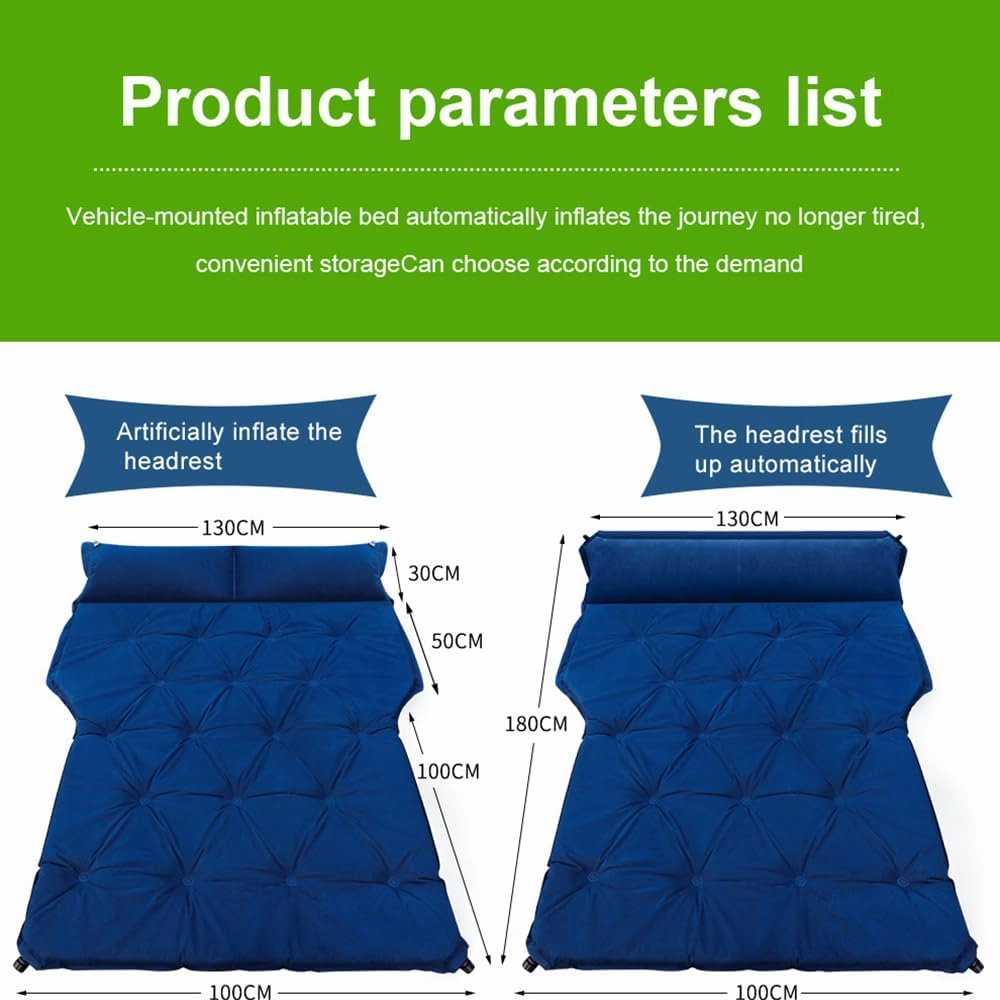 Car Air Mattresses for Hyundai Equus, Portable Bed Cushion Bedding Camping Hiking Inflatable Pillow Multifunctional Accessories Outdoor,C