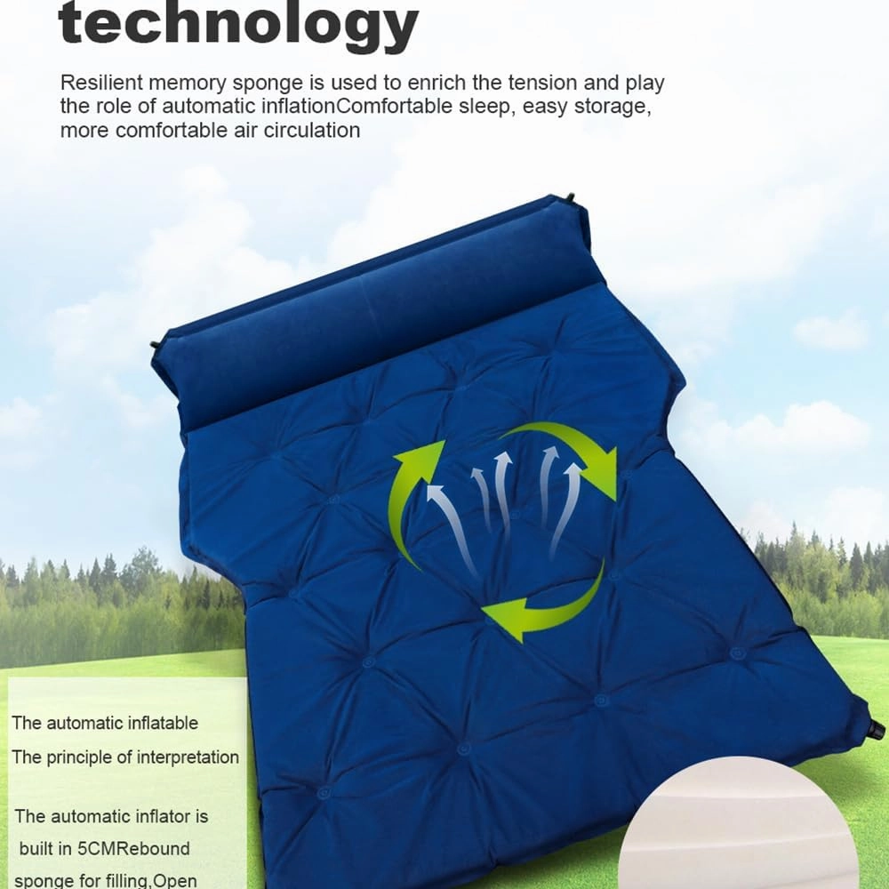 Car Air Mattresses for Hyundai Santa, Portable Bed Cushion Bedding Camping Hiking Inflatable Pillow Multifunctional Accessories Outdoor,C