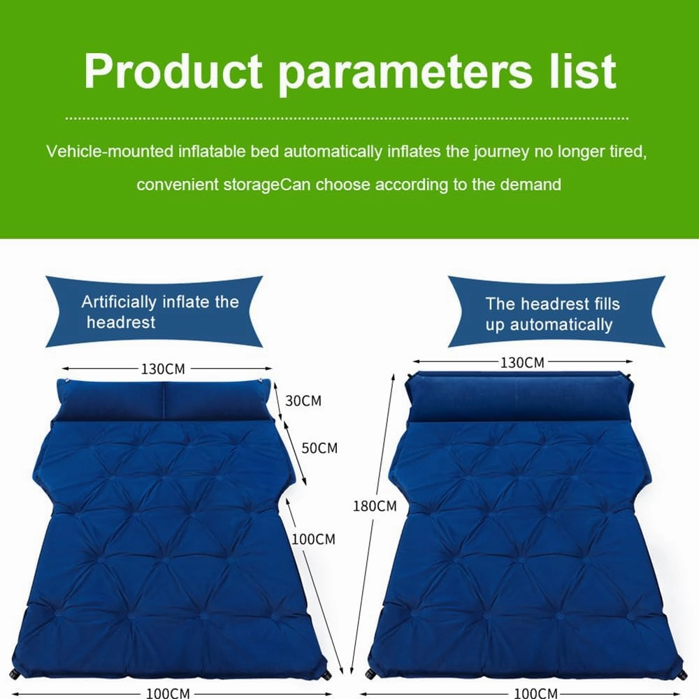 Car Air Mattresses for Hyundai Santa, Portable Bed Cushion Bedding Camping Hiking Inflatable Pillow Multifunctional Accessories Outdoor,C