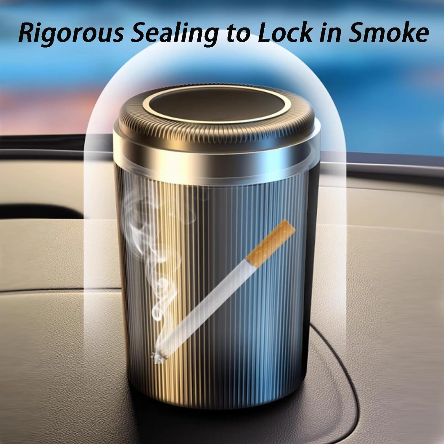 Car Ashtray for Renault Scenic/Grand Scénic/Xmod IV III II I J9 R9 JZ JM JA 2014-2024 Safety High Temperature Resistant Detachable Ashtray,Smell Proof Sealed Auto Ashtray,C