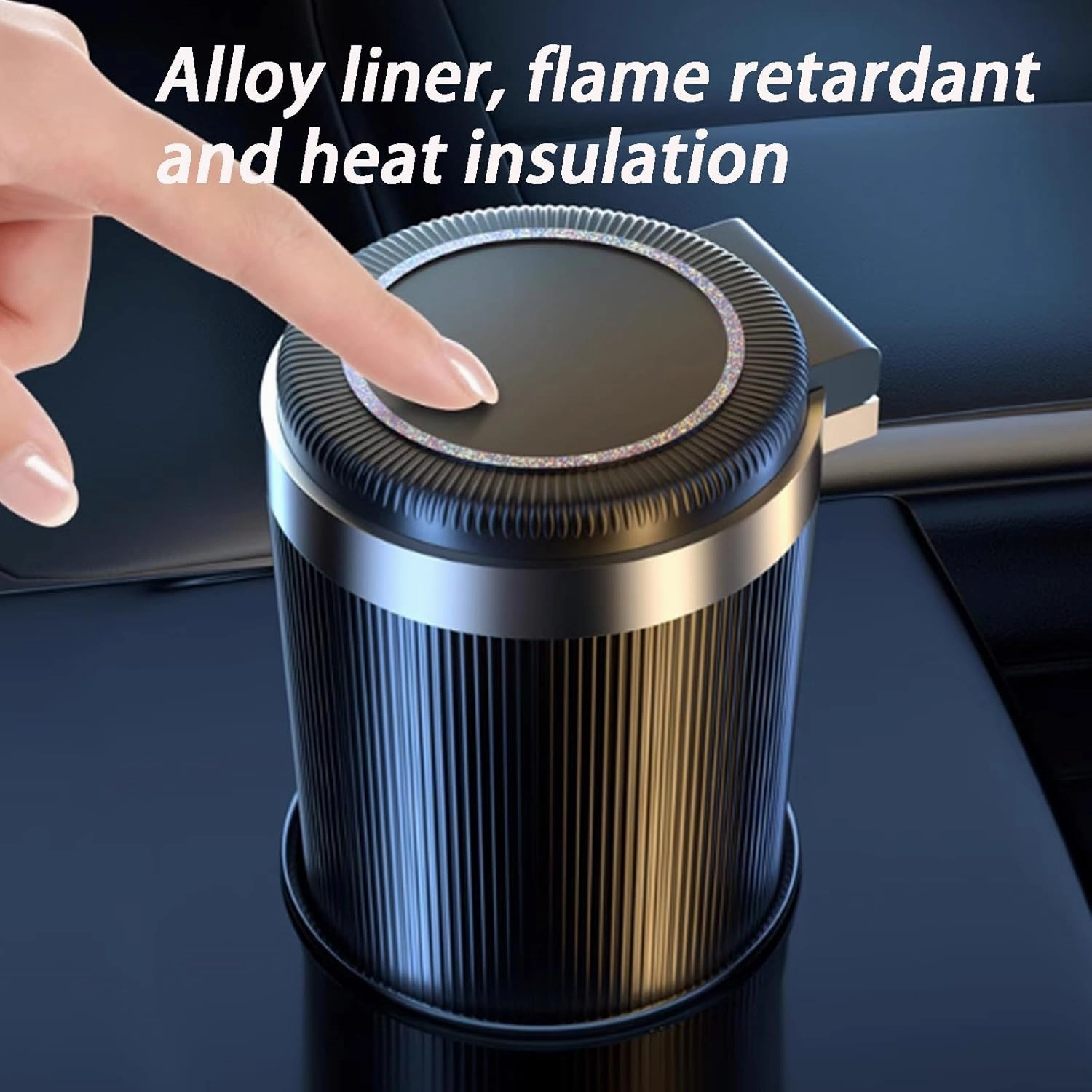 Car Ashtray for Renault Scenic/Grand Scénic/Xmod IV III II I J9 R9 JZ JM JA 2014-2024 Safety High Temperature Resistant Detachable Ashtray,Smell Proof Sealed Auto Ashtray,C
