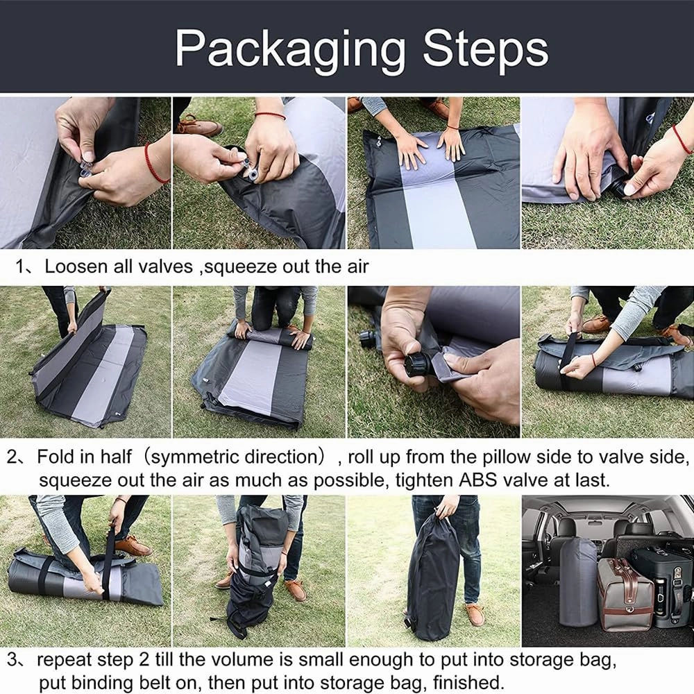 Car Automatic Inflatable Bed for HAVAL H6 2011 2012 2013 2014 2015 2016 2017, Portable Movable Thickened Trunk Sleeping Bed Outdoor Camping Hiking Air Mattress,Grey