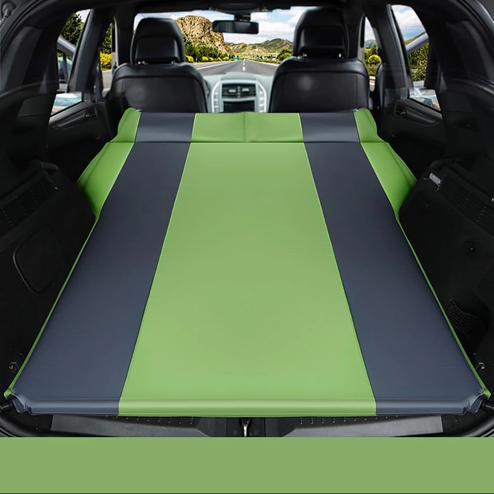 Car Automatic Inflatable Bed for HAVAL H9(7seats) 2017 2018 2019 2020 2021 2022, Portable Movable Thickened Trunk Sleeping Bed Outdoor Camping Hiking Air Mattress,Green