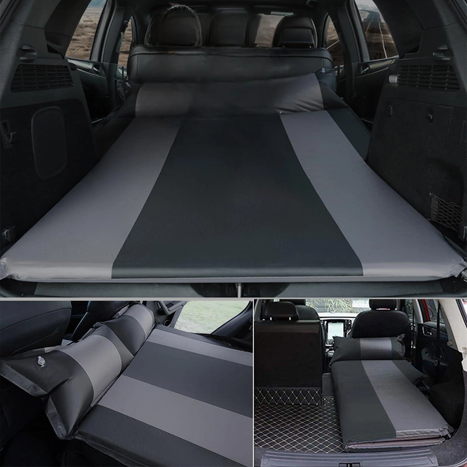 Car Automatic Inflatable Bed for Jaguar XE 2014 2015 2016 2017 2018 2019, Portable Movable Thickened Trunk Sleeping Bed Outdoor Camping Hiking Air Mattress,Red