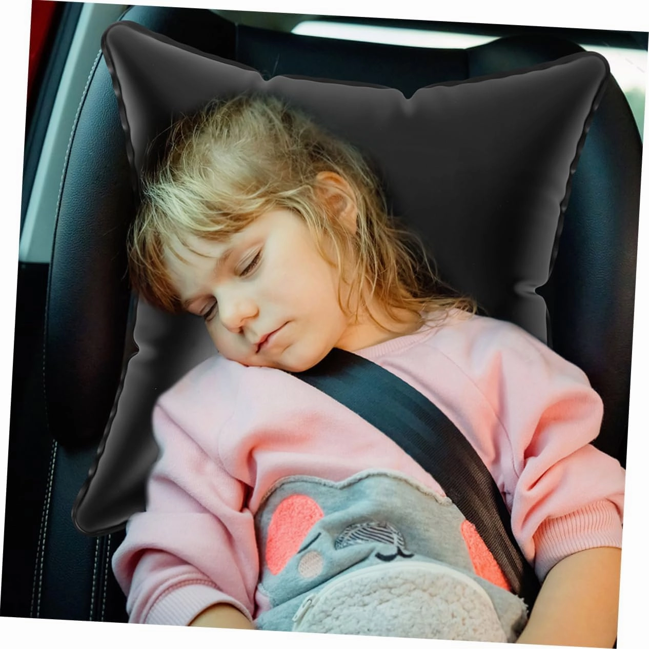 Car Camping Pillow Insert Half-Transparent Outdoor Pillow Portable Sofa Cushion PVC Ergonomic