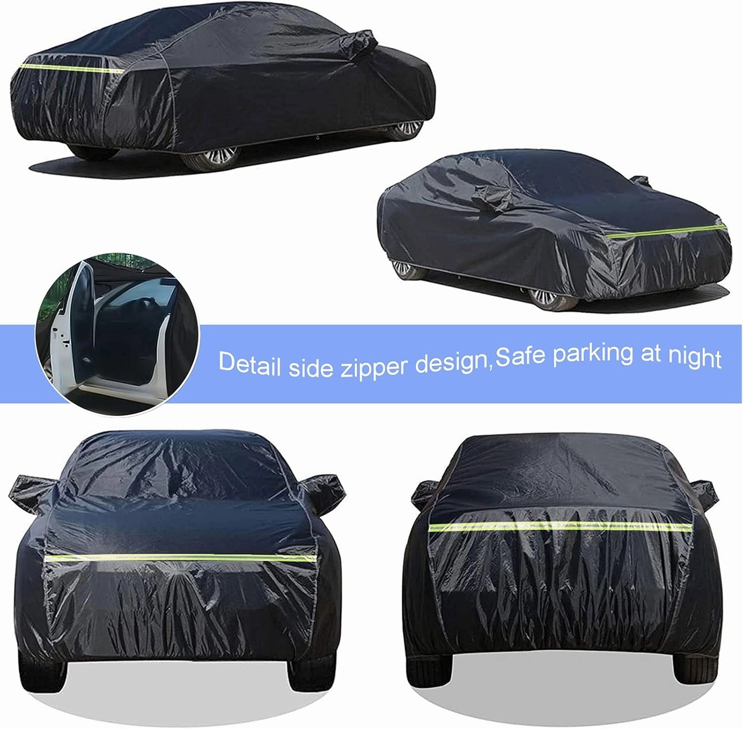 Car Cover Compatible with Fiat Regata Ritmo Seicento Siena Viaggio Oxford Cloth 100% Waterproof UV-Proof,rain-Proof,Snow-Proof,Hail-Proof,dust-Proof (Color : A, Size : Seicento)