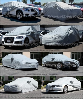 Car Cover Fits 2002 2003 2004 2005 2006 2008 2009 Mitsubishi Evolution w/Evo Spoiler XTREMECOVERPRO Gold Series Grey