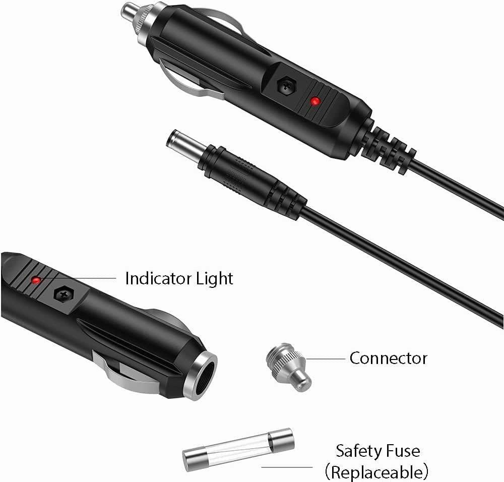 Car DC Adapter for Visteon XV101 VP6U6F-19C043 Portable DVD Dockable Family Entertainment System Auto Vehicle Boat RV Lighter Plug Power Supply Cord Cable Charger
