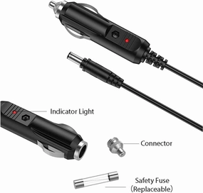 Car DC Adapter for Visteon XV101 VP6U6F-19C043 Portable DVD Dockable Family Entertainment System Auto Vehicle Boat RV Lighter Plug Power Supply Cord Cable Charger