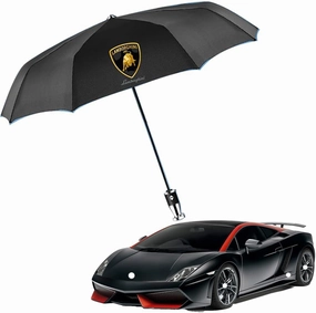 Car Folding Umbrella with for Lambo-rghini Marzal Miura Murcielago Logo,Automatic Open/Close Lightweight Portable Parasol Outdoor Travel Umbrella Folding Travel Umbrella