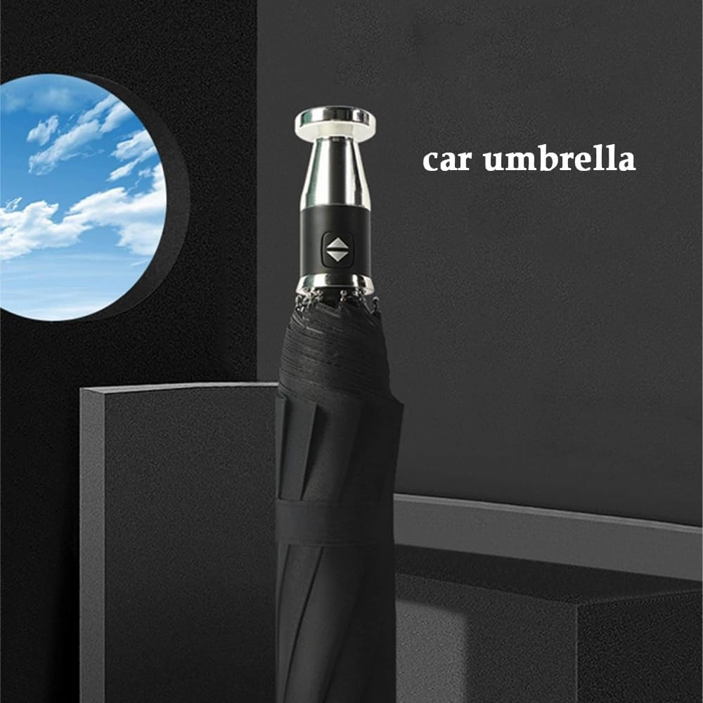 Car Folding Umbrella with for Lambo-rghini Marzal Miura Murcielago Logo,Automatic Open/Close Lightweight Portable Parasol Outdoor Travel Umbrella Folding Travel Umbrella