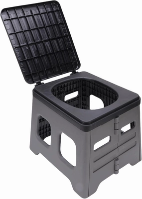 Car Toilet, Portable Toilet Easy Assembly 75kg Bearing for Outdoor Activities (Grey)